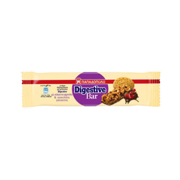 Digestive Bar mit Schokolade & Rote Früchte (28g) Papadopoulou - Araxxon